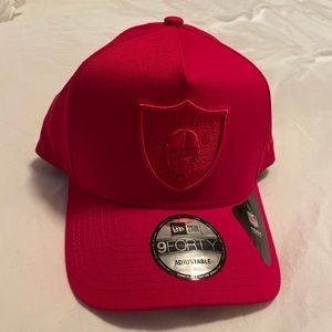 9 Forty Raiders Hat - New Era - Red BRAND NEW